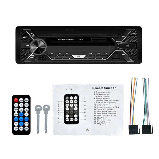 Bluetooth Car Kit/Hands-free | Car Radio Audio 7 Colors Digital HD LCD Display Car BT Stereo MP3 Player with USB WMA/WAV/FM Radio Receiver AUX/USB/TF Card In Dash Kit Black Bluetooth Car Kit/Hands-free Black