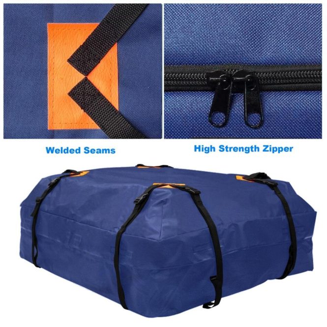 Other Decorations | Car Roof Cargo Carrier Universal Luggage Bag Storage Cube Bag Thickened 600D Waterproof Blue for Travel Camping Blue Car Decorations Blue