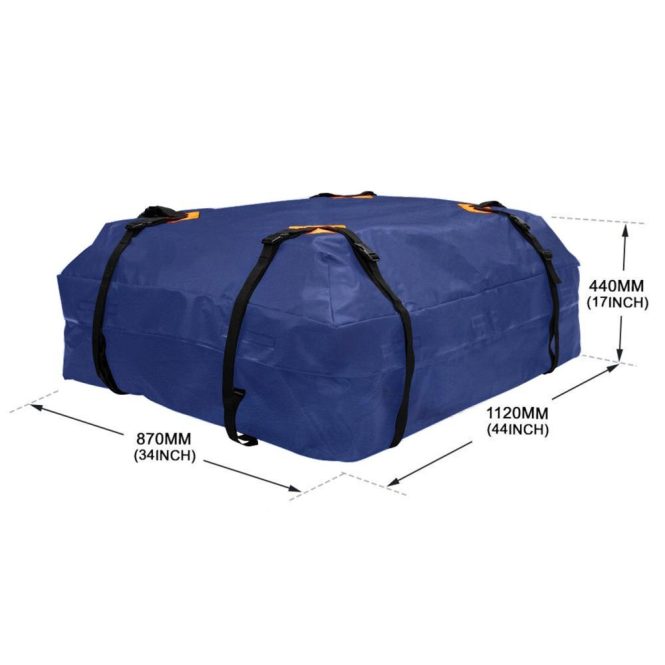 Other Decorations | Car Roof Cargo Carrier Universal Luggage Bag Storage Cube Bag Thickened 600D Waterproof Blue for Travel Camping Blue Car Decorations Blue