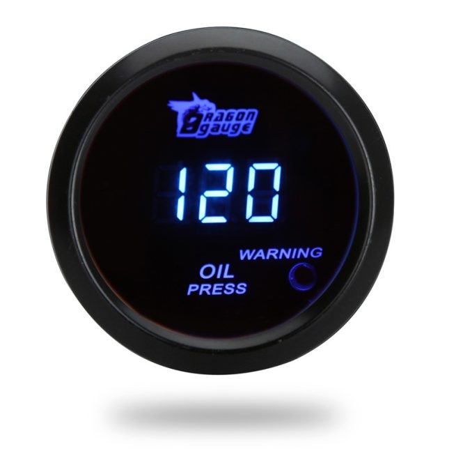 Other Car Gadgets | Digital Oil Pressure Meter Gauge Black Car Electronics Black