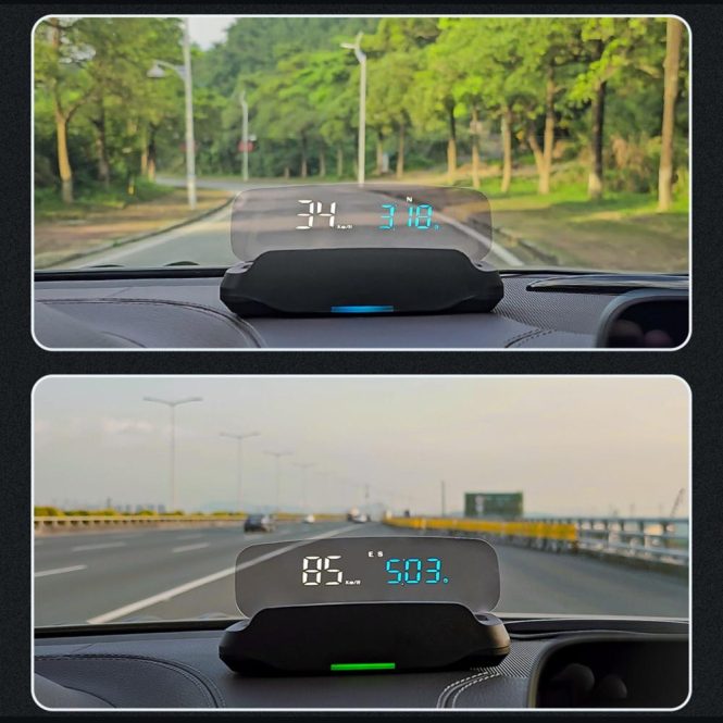 Other Car Gadgets | Heads-Up Display Digital Speedometer GPS Speedometer for Car Black Car Electronics Black