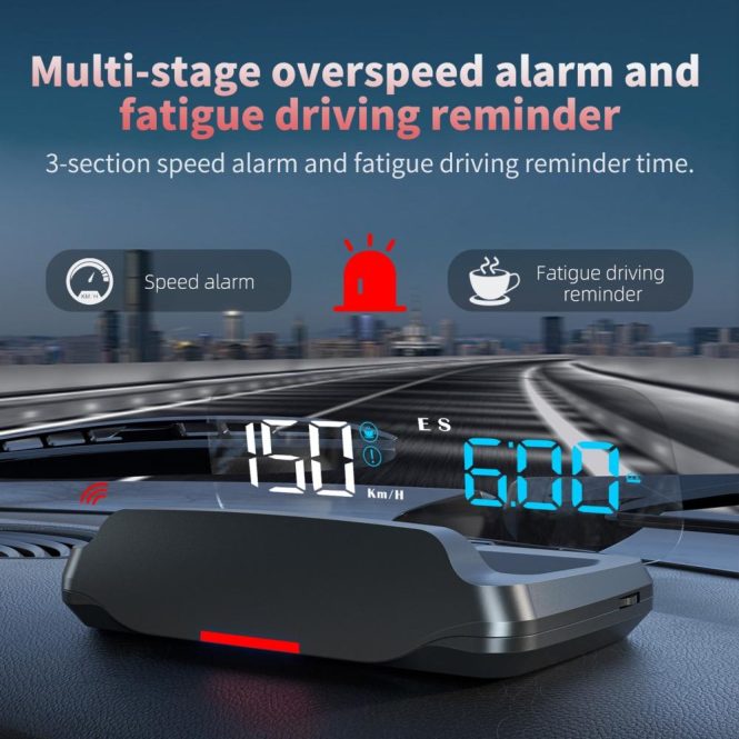 Other Car Gadgets | Heads-Up Display Digital Speedometer GPS Speedometer for Car Black Car Electronics Black