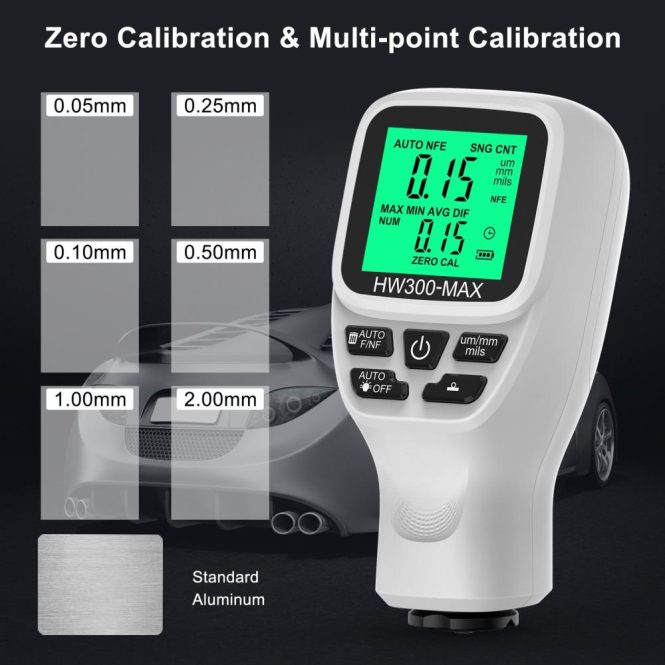 Car Tools | Coating Thickness Gauge Car Paint Thickness Gauge White Car Repair & Maintenance Car Tools